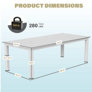 English Elm A Versatile Outdoor Dining Table For Patios, Balconies, And Gardens – Stylish & Low-Maintenance! T3898P371387