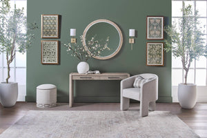 Essentials for Living Halloway Acacia Wood Console Table with Reeded Drawers and Antique Bronze Handles 6040.NG