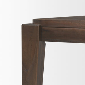 HomeRoots 72" Dark Brown Wood Dining Table - Modern Rectangular Centerpiece for 6, Durable & Stylish Design 604017