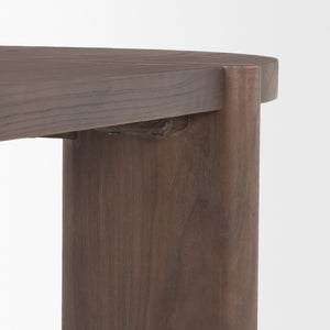 HomeRoots 91" Brown Wood Oval Dining Table - Stylish, Durable & Space-Efficient Design for Modern Entertaining 604021
