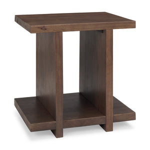 HomeRoots 22" Solid Wood Sled End Table - Modern Design with Shelf for Versatile Use in Any Room Decor 604028