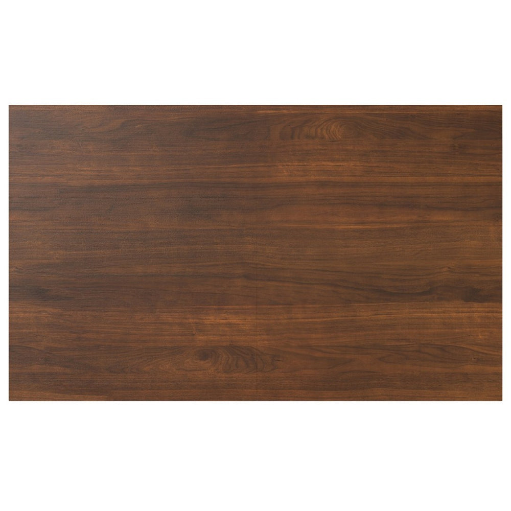 English Elm Wilson Elegant Extendable Dining Table In Walnut Veneer - Versatile Transitional Design For 8 Guests B136P266897-GIGA