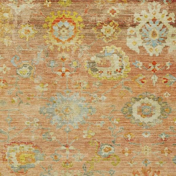 Homeroots 3' Beige Gray And Green Floral Washable Rug - Durable Indoor Outdoor Accent For Stylish Spaces 3' X 5' Polyester 604072