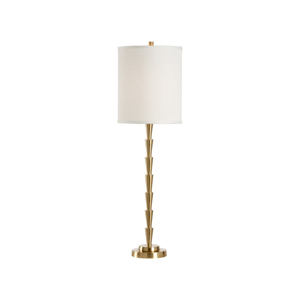 Wildwood Hoffman Slim Antique Table Lamp 29.5" Tall — Warm Ambient Glow, Narrow Profile For Consoles 60410