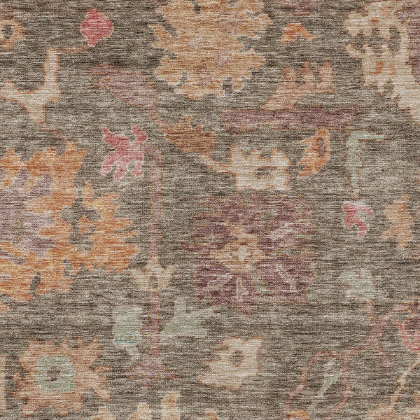 Homeroots 3' Stylish Floral Washable Area Rug For Indoor And Outdoor Use - Durable, Stain-resistant Design 3' X 5' Polyester 604108