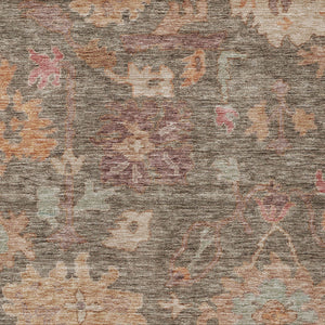 Homeroots 3' Stylish Floral Washable Area Rug For Indoor And Outdoor Use - Durable, Stain-resistant Design 9' X 12' Polyester 604112