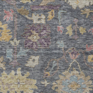 Homeroots 3' Stylish Floral Washable Area Rug For Indoor And Outdoor Use - Durable, Stain-resistant Design 9' X 12' Polyester 604118