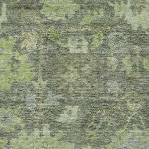 Homeroots 3' Stylish Floral Washable Area Rug For Indoor And Outdoor Use - Durable, Stain-resistant Design 8' X 10' Polyester 604123