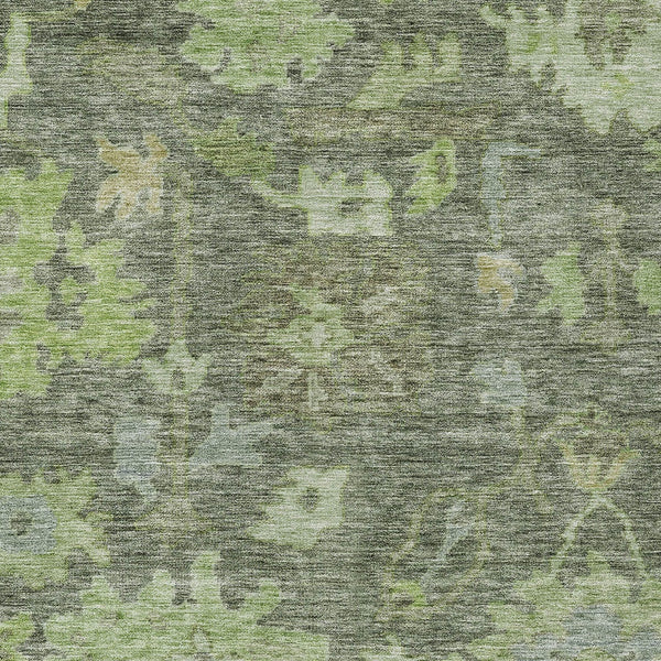 Homeroots 3' Stylish Floral Washable Area Rug For Indoor And Outdoor Use - Durable, Stain-resistant Design 8' X 10' Polyester 604123