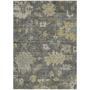 Homeroots 3' Stylish Floral Washable Area Rug For Indoor And Outdoor Use - Durable, Stain-resistant Design 3' X 5' Polyester 604126