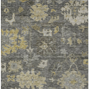 Homeroots 3' Stylish Floral Washable Area Rug For Indoor And Outdoor Use - Durable, Stain-resistant Design 3' X 5' Polyester 604126