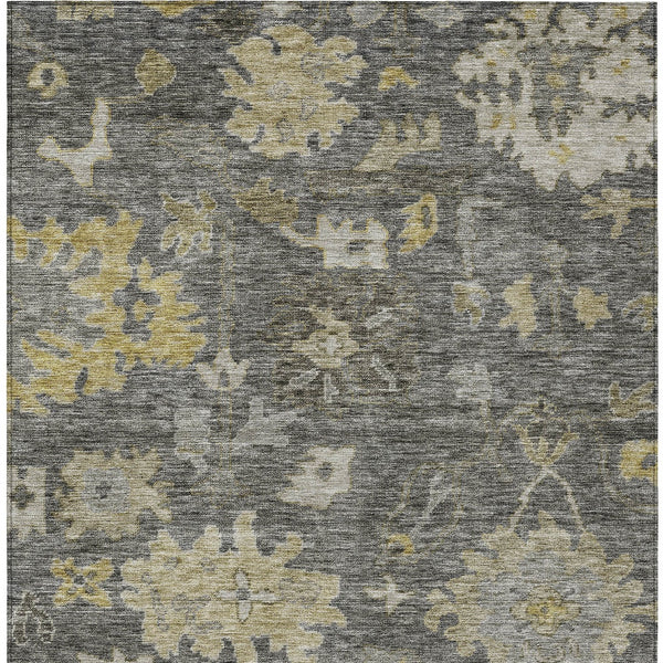 Homeroots 3' Stylish Floral Washable Area Rug For Indoor And Outdoor Use - Durable, Stain-resistant Design 3' X 5' Polyester 604126
