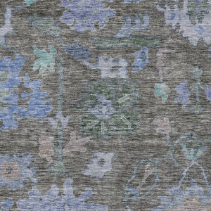 Homeroots 3' Stylish Floral Washable Area Rug For Indoor And Outdoor Use - Durable, Stain-resistant Design 3' X 5' Polyester 604132