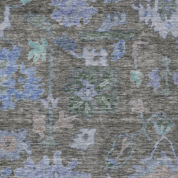 Homeroots 3' Stylish Floral Washable Area Rug For Indoor And Outdoor Use - Durable, Stain-resistant Design 3' X 5' Polyester 604132