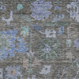 Homeroots 3' Stylish Floral Washable Area Rug For Indoor And Outdoor Use - Durable, Stain-resistant Design 10' X 14' Polyester 604137