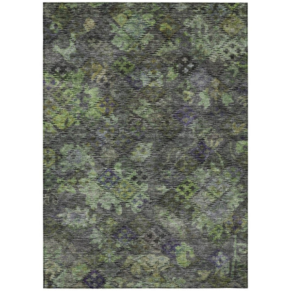 HomeRoots 5' Durable Floral Area Rug for Indoor & Outdoor Use - Easy Maintenance, Stain Resistant Design 8' X 10' 604147