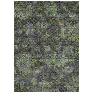HomeRoots 5' Durable Floral Area Rug for Indoor & Outdoor Use - Easy Maintenance, Stain Resistant Design 8' X 10' 604147