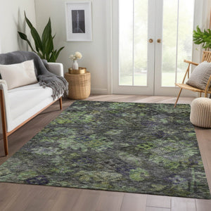 HomeRoots 5' Durable Floral Area Rug for Indoor & Outdoor Use - Easy Maintenance, Stain Resistant Design 10' X 14' 604149