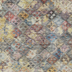 HomeRoots 5' Elegant Floral Area Rug in Gold, Blue & Brown – Durable, Washable Design for Indoor & Outdoor Use 8' X 10' 604153