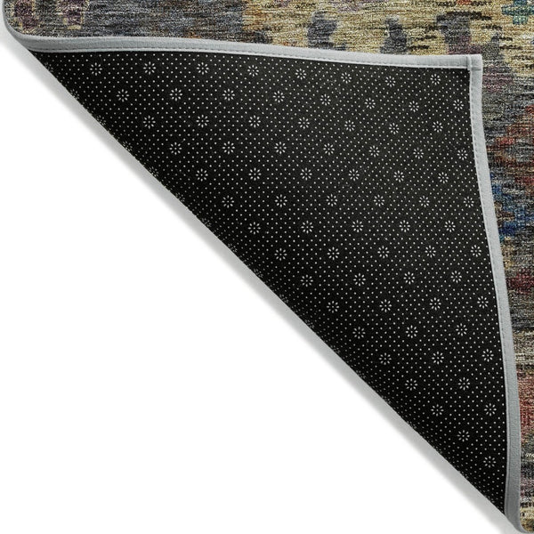 HomeRoots 9' Indoor Outdoor Floral Area Rug – Gray Green & Terra Cotta, Machine Washable for Easy Care! 604160