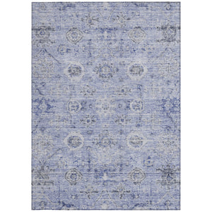 Homeroots 3' Artichoke Green Damask Washable Indoor Outdoor Area Rug – Durable, Stylish, And Stain Resistant 3' X 5' Polyester 604186