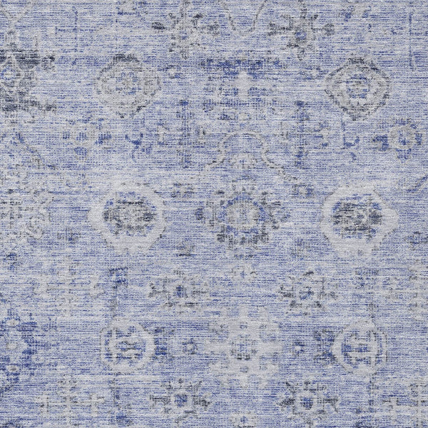 Homeroots 3' Artichoke Green Damask Washable Indoor Outdoor Area Rug – Durable, Stylish, And Stain Resistant 5' X 8' Polyester 604187