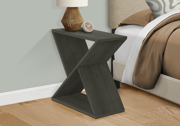 English Elm Accent Table - Stylish Dark Green Veneer End Table With Smart Storage For Small Spaces & Modern Decor B2710P219486