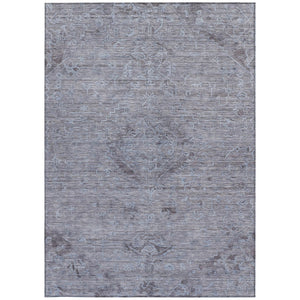 Homeroots 3' Brown And Tan Floral Washable Area Rug For Indoor And Outdoor Use - Durable And Stylish Design 8' X 10' Polyester 604213