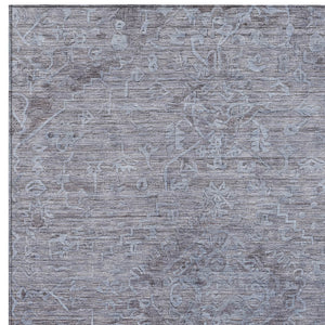 Homeroots 3' Brown And Tan Floral Washable Area Rug For Indoor And Outdoor Use - Durable And Stylish Design 10' X 14' Polyester 604215