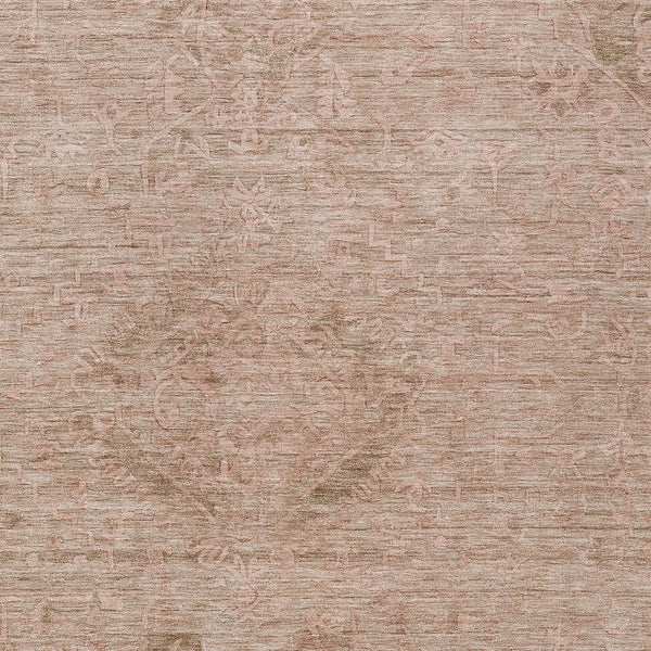 Homeroots 3' Brown And Tan Floral Washable Area Rug For Indoor And Outdoor Use - Durable And Stylish Design 10' X 14' Polyester 604221