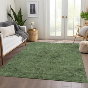 Homeroots 3' Brown And Tan Floral Washable Area Rug For Indoor And Outdoor Use - Durable And Stylish Design 5' X 8' Polyester 604223