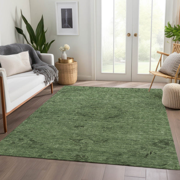 Homeroots 3' Brown And Tan Floral Washable Area Rug For Indoor And Outdoor Use - Durable And Stylish Design 8' X 10' Polyester 604225