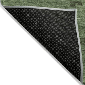 Homeroots 3' Brown And Tan Floral Washable Area Rug For Indoor And Outdoor Use - Durable And Stylish Design 9' X 12' Polyester 604226