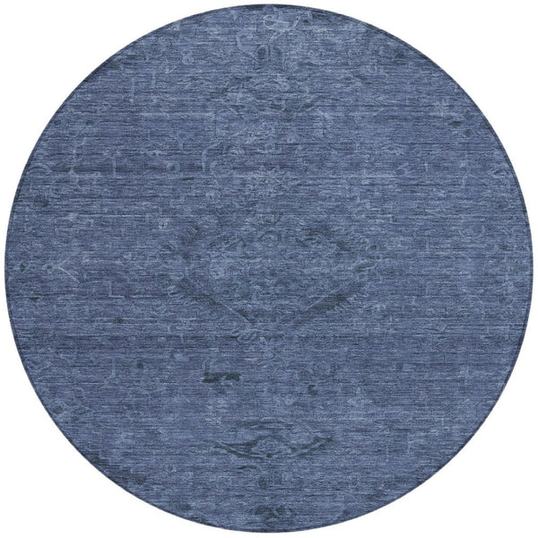 Homeroots 3' Brown And Tan Floral Washable Area Rug For Indoor And Outdoor Use - Durable And Stylish Design 8' Round Polyester 604230