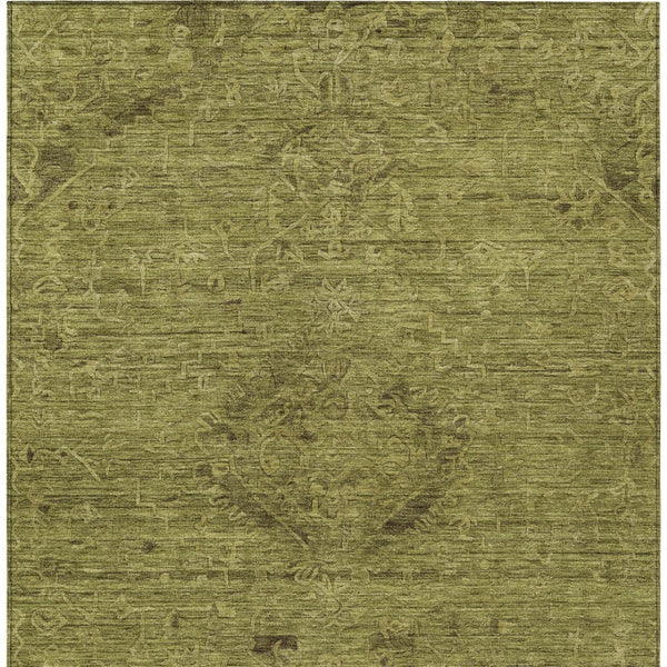 Homeroots 3' Brown And Tan Floral Washable Area Rug For Indoor And Outdoor Use - Durable And Stylish Design 8' X 10' Polyester 604237