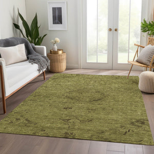 Homeroots 3' Brown And Tan Floral Washable Area Rug For Indoor And Outdoor Use - Durable And Stylish Design 8' X 10' Polyester 604237