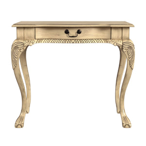 Butler Specialty Dupree Traditional Writing Desk With Hand-carved Accents And Antique Brass Hardware, Elegant Finish Beige Rubberwood,Mdf,Oak Veneer 6042424-butler