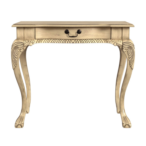 Butler Specialty Dupree Traditional Writing Desk With Hand-carved Accents And Antique Brass Hardware, Elegant Finish Beige Rubberwood,Mdf,Oak Veneer 6042424-butler