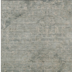 Homeroots 3' Brown And Tan Floral Washable Area Rug For Indoor And Outdoor Use - Durable And Stylish Design 8' X 10' Polyester 604249