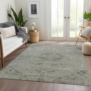 Homeroots 3' Brown And Tan Floral Washable Area Rug For Indoor And Outdoor Use - Durable And Stylish Design 10' X 14' Polyester 604251