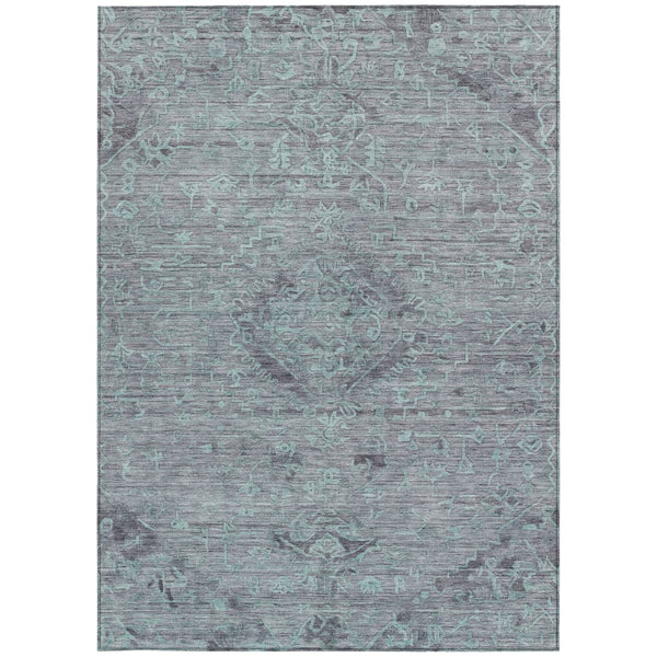 Homeroots 3' Brown And Tan Floral Washable Area Rug For Indoor And Outdoor Use - Durable And Stylish Design 3' X 5' Polyester 604252