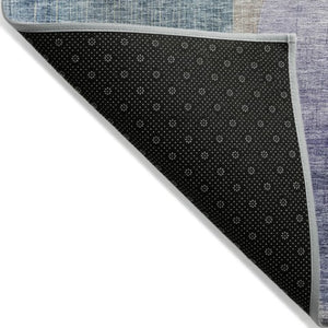 Homeroots 3' Abstract Washable Indoor Outdoor Area Rug In Brown, Green, And Blue - Durable And Stylish Decor 8' X 10' Polyester 604285