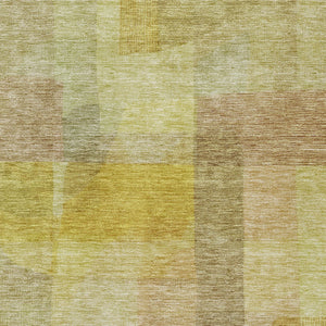 Homeroots 3' Abstract Washable Indoor Outdoor Area Rug In Brown, Green, And Blue - Durable And Stylish Decor 3' X 5' Polyester 604288