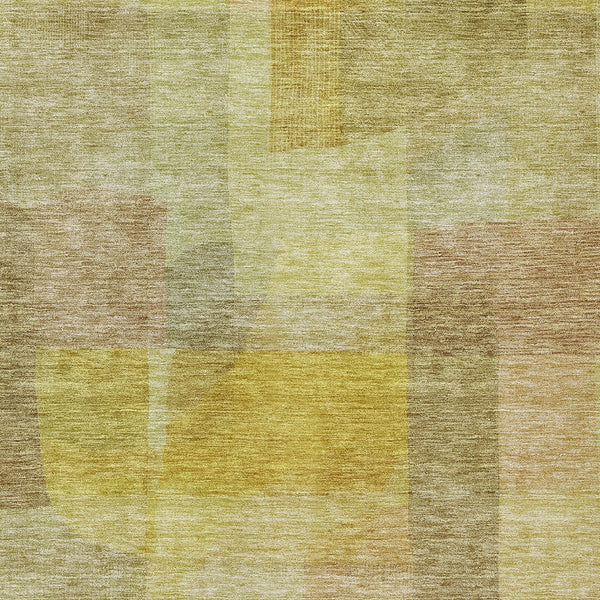 Homeroots 3' Abstract Washable Indoor Outdoor Area Rug In Brown, Green, And Blue - Durable And Stylish Decor 5' X 8' Polyester 604289