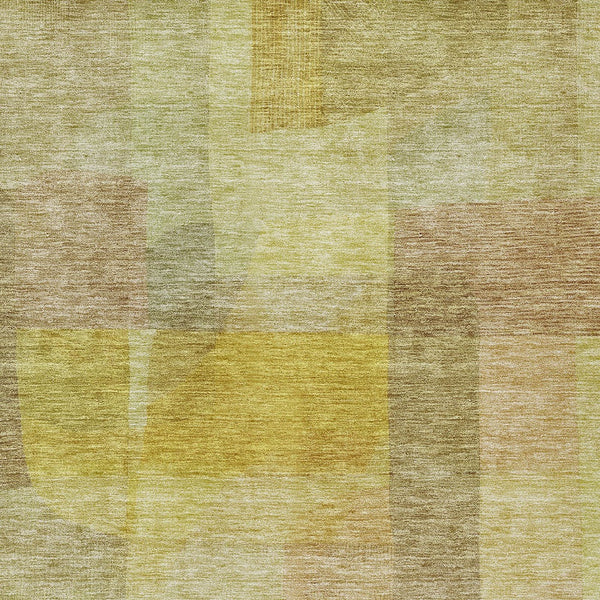 Homeroots 3' Abstract Washable Indoor Outdoor Area Rug In Brown, Green, And Blue - Durable And Stylish Decor 9' X 12' Polyester 604292