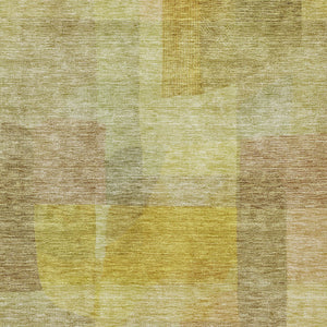 Homeroots 3' Abstract Washable Indoor Outdoor Area Rug In Brown, Green, And Blue - Durable And Stylish Decor 10' X 14' Polyester 604293