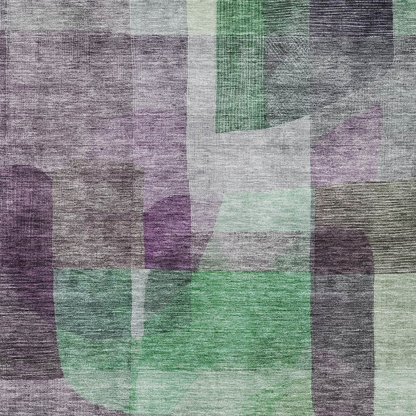 Homeroots 3' Abstract Washable Indoor Outdoor Area Rug In Brown, Green, And Blue - Durable And Stylish Decor 10' X 14' Polyester 604299