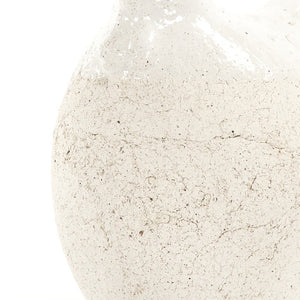 Zentique Partially Glazed Off-White Decorative Garden Chicken Sculpture — Rustic Ceramic Accent for Patio, Mantel, Shelf (90) W10.75 x H12 x D8.75 6042L A614