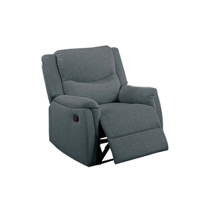 English Elm Modern Burlap Textured Sofa and Recliner Set for Comfortable Living Room Seating Dark Gray B011S02352