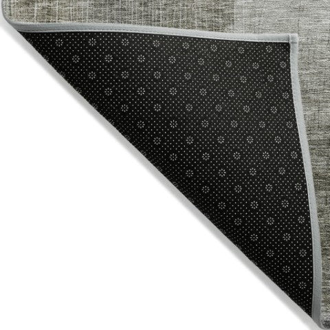 Homeroots 3' Abstract Washable Indoor Outdoor Area Rug In Brown, Green, And Blue - Durable And Stylish Decor 8' Round Polyester 604302